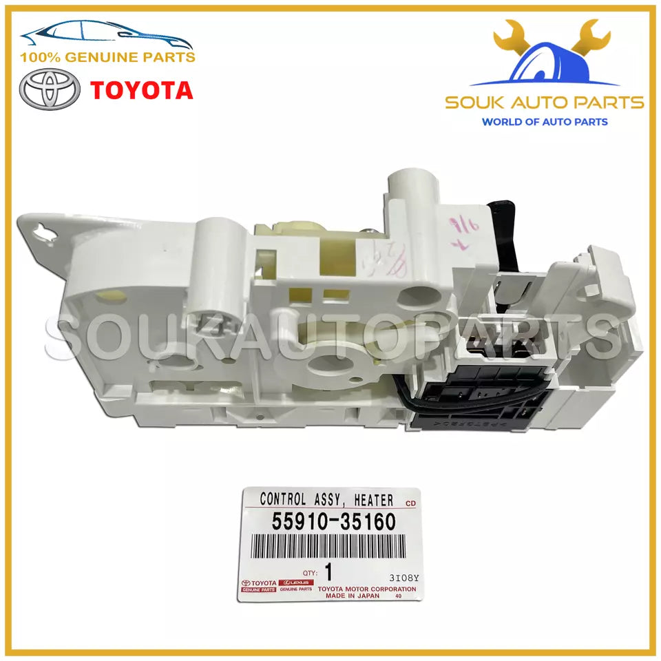 55910-35160 Genuine Toyota CONTROL ASSY, HEATER OR BOOST VENTILATOR