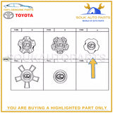 4260B-60060 Genuine Toyota ORNAMENT SUB-ASSY, WHEEL HUB 4260B60060 OEM