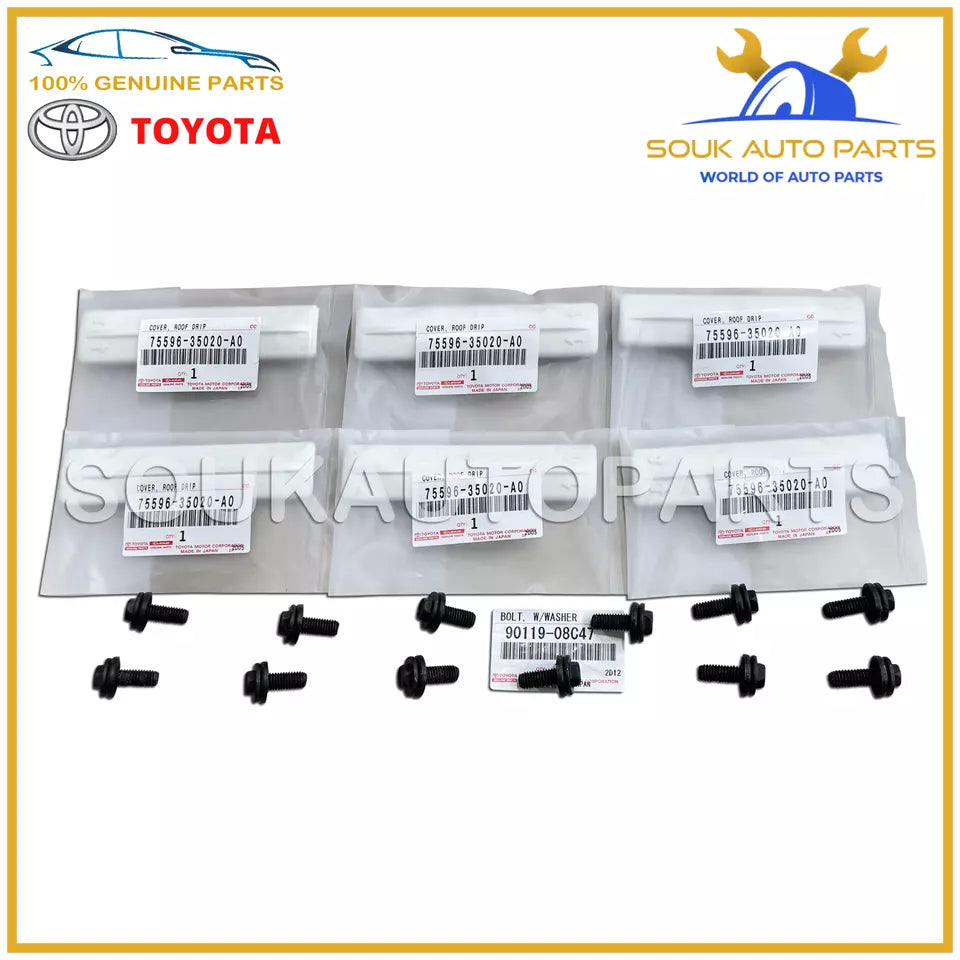 Genuine ROOF DRIP RACK REMOVAL KIT COVER CLIPS Toyota FJ CRUISER 1GR 2007-14 OEM