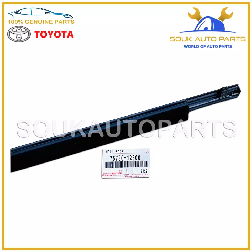 75730-12300 Genuine Toyota MOULDING ASSY, REAR DOOR BELT, RH 7573012300 OEM