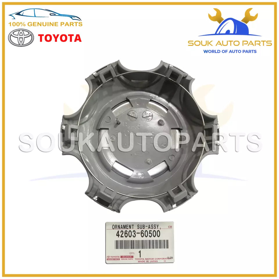 42603-60500 Genuine Toyota WHEEL HUB ORNAMENT, 4260360500 OEM