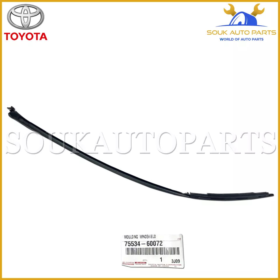 75534-60072 Genuine Toyota MOULDING, WINDSHIELD, OUTSIDE LH OEM LAND CRUISER