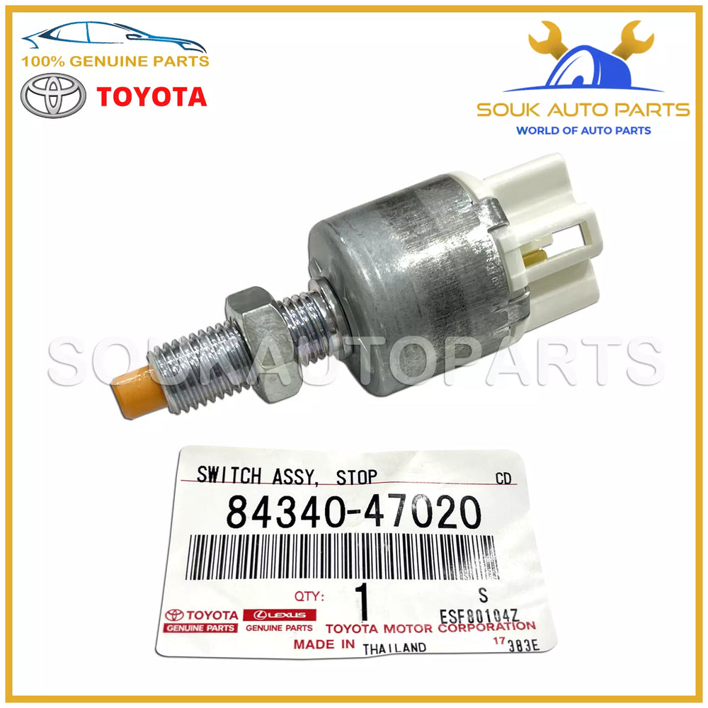 84340-47020 Genuine Toyota SWITCH ASSY, STOP LAMP 8434047020 OEM