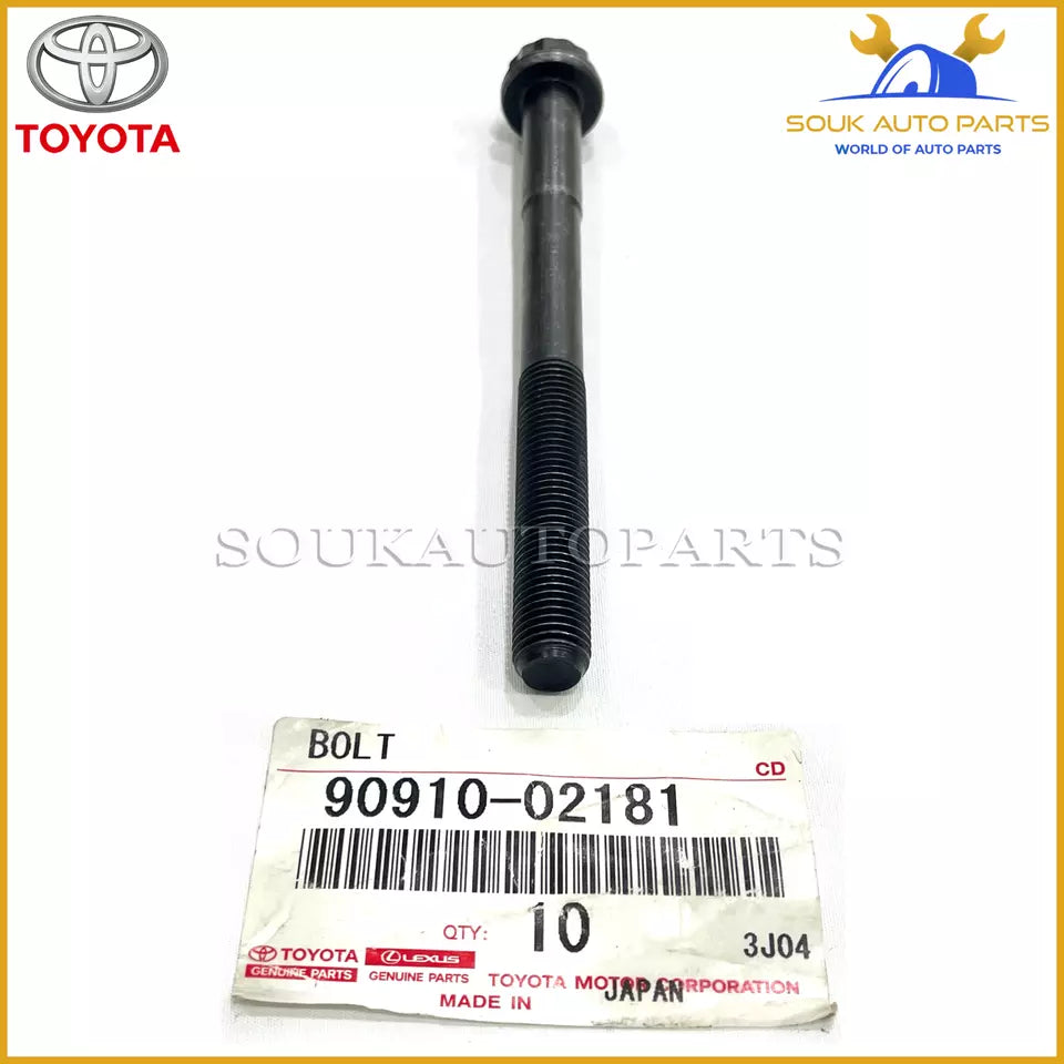 90910-02181 Genuine Toyota CYLINDER HEAD BOLT SET 20 PCS 2UZ-FE 4RUNNER