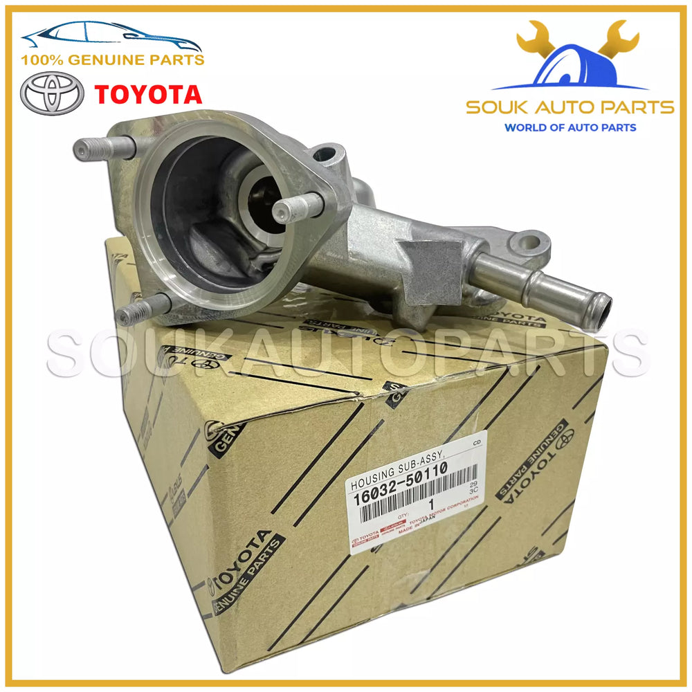 16032-50110 Genuine Toyota WATER INLET HOUSING 1603250110 OEM