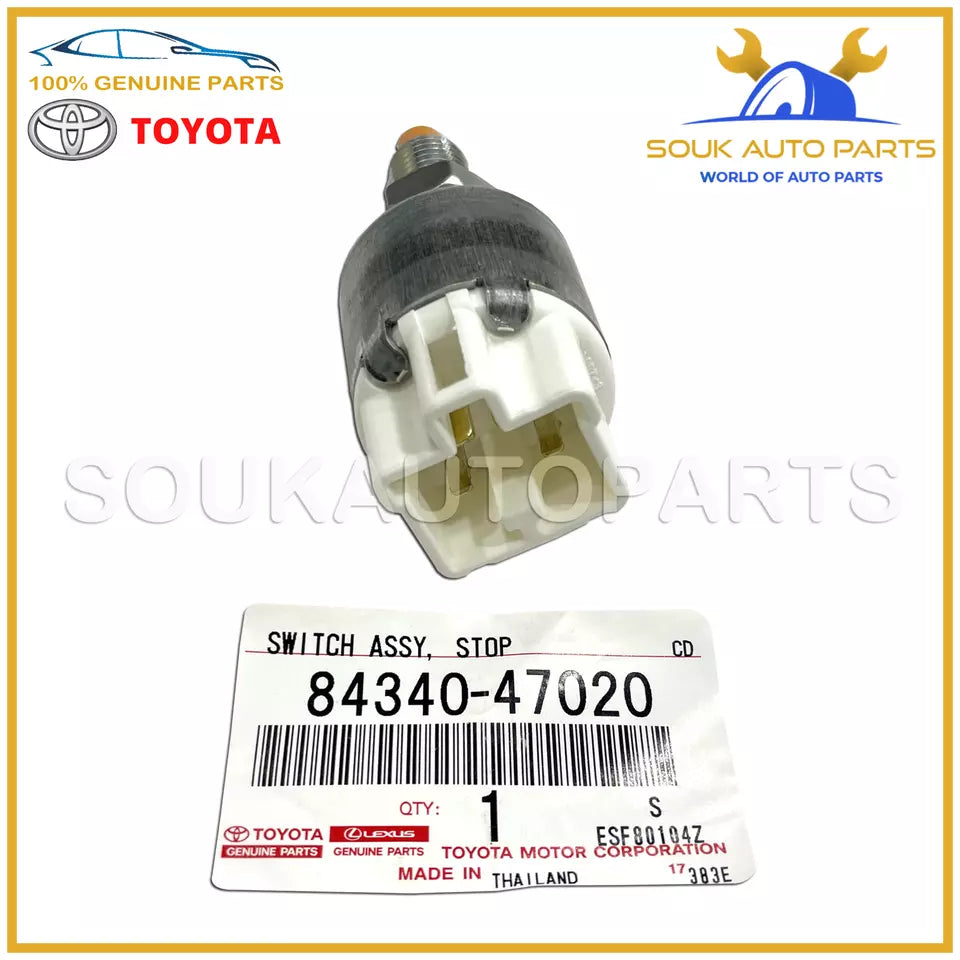 84340-47020 Genuine Toyota SWITCH ASSY, STOP LAMP 8434047020 OEM