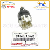 84340-47020 Genuine Toyota SWITCH ASSY, STOP LAMP 8434047020 OEM