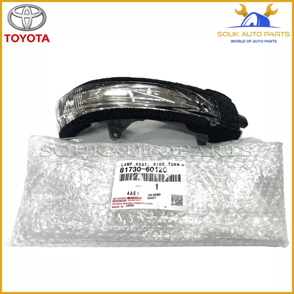 81730-60120 Genuine Toyota LAMP ASSY, SIDE TURN SIGNAL, RH 8173060120 OEM