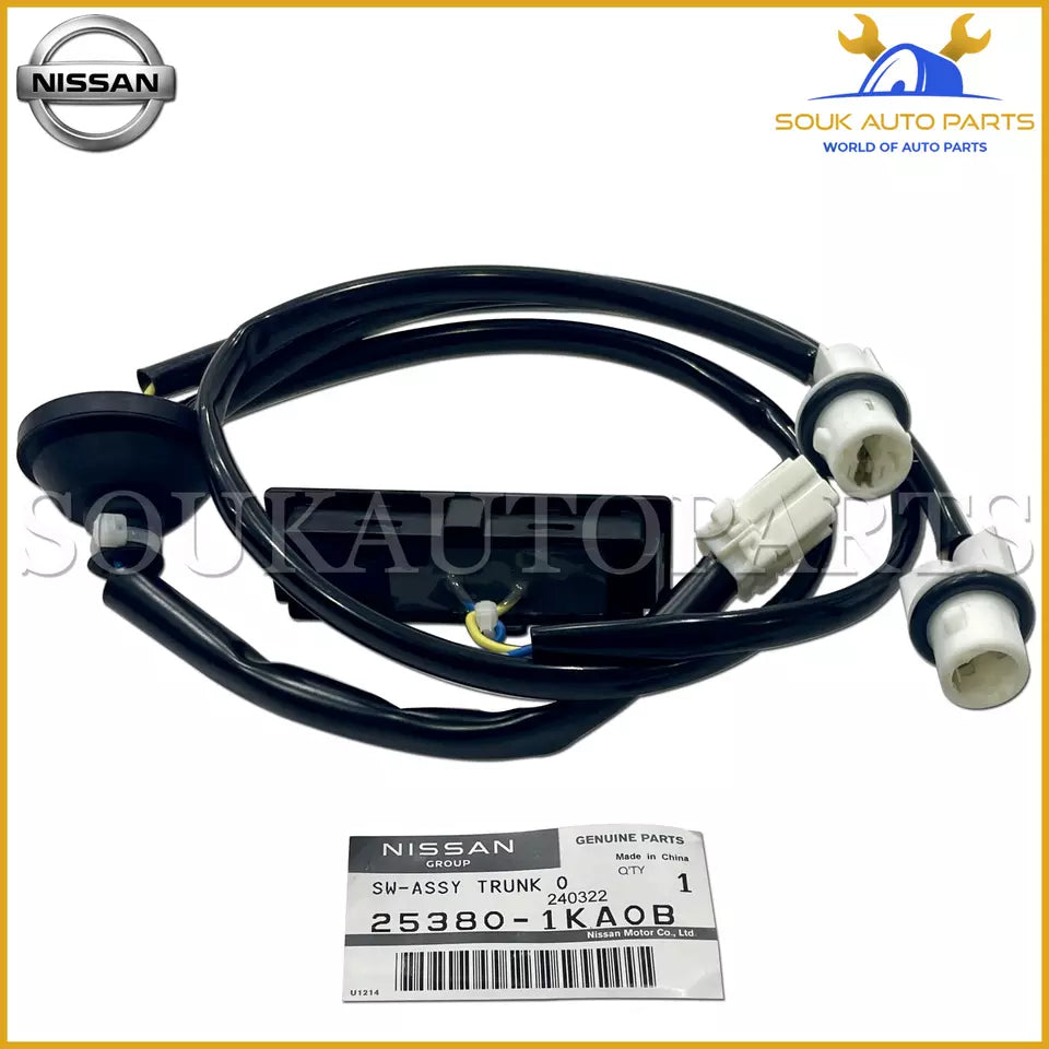 25380-1KA0B Genuine Nissan SWITCH ASSY-TRUNK OPENER 25380-1KA0B OEM
