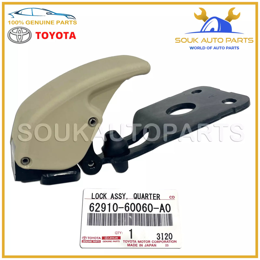 62910-60060-A0 Genuine Toyota LOCK ASSY, QUARTER WINDOW 6291060060A0 OEM