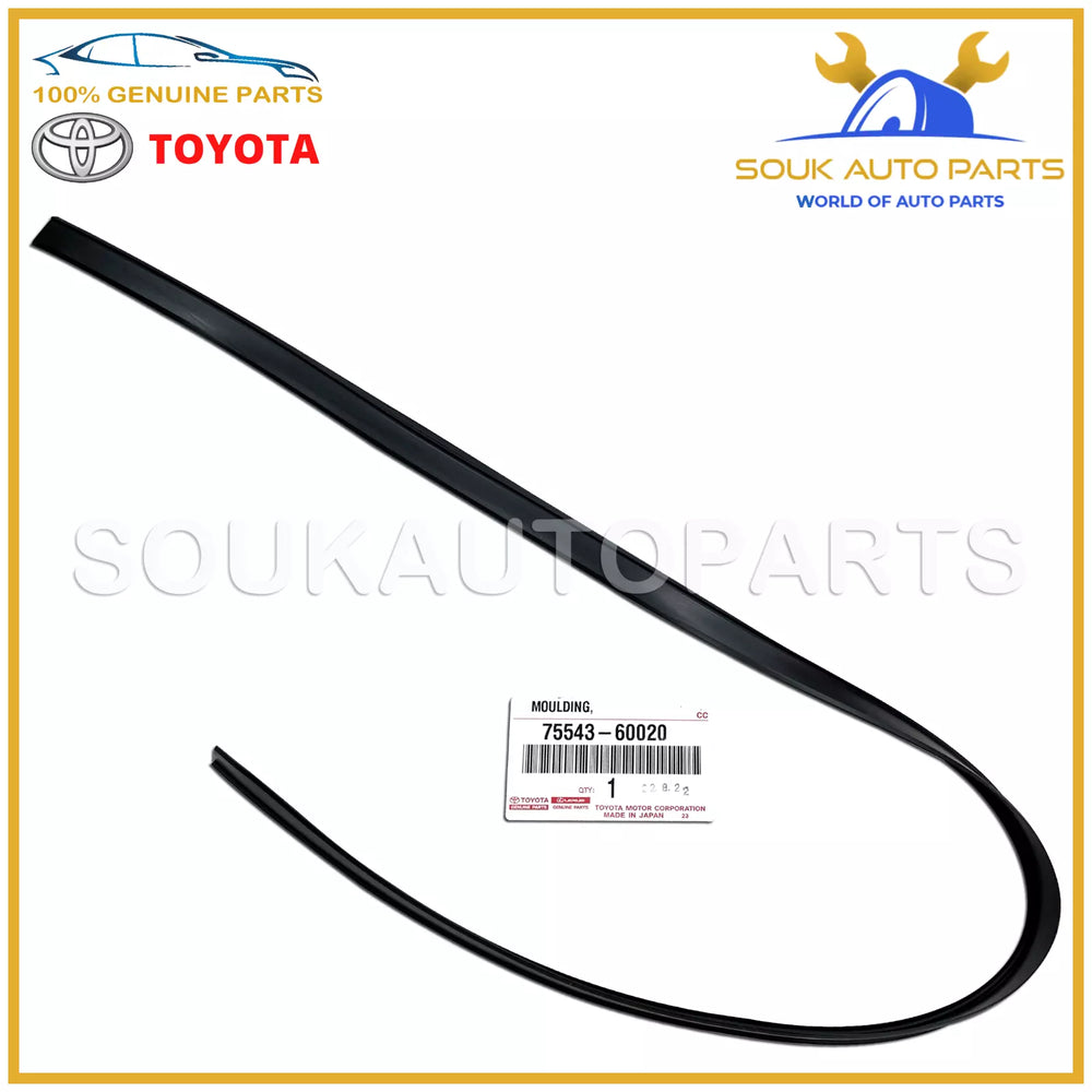 75543-60020 Genuine Toyota MOULDING,WINDSHIELD, OUTSIDE NO.2 RH 7554360020 LX470