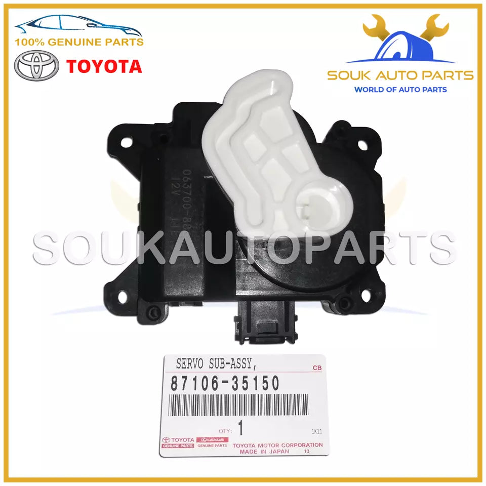 87106-35150 Genuine Toyota SERVO SUB-ASSY, DAMPER (FOR BLOWER) 8710635150