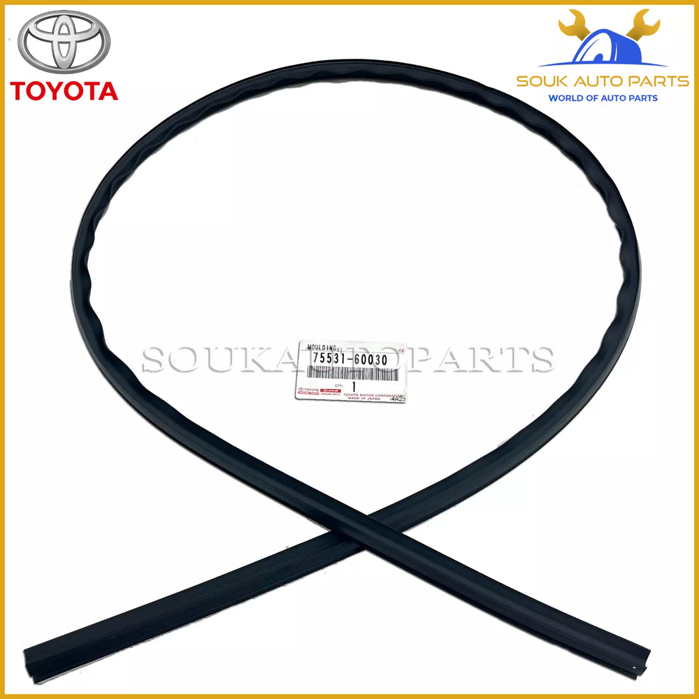 75531-60030 Genuine Toyota MOULDING, WINDSHILED UPPER OUTER 7553160030 OEM