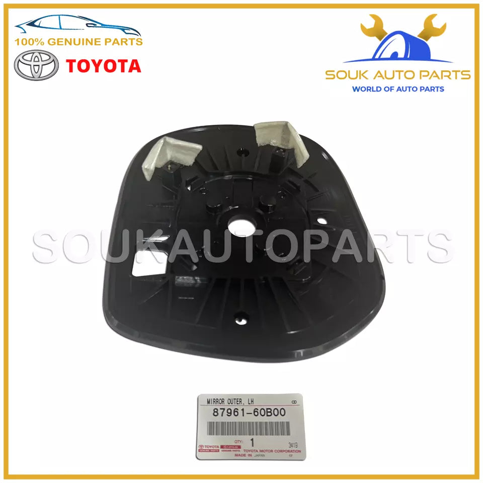 87961-60B00 Genuine Toyota MIRROR OUTER, LH 8796160B00 OEM LAND CRUISER LC PRADO