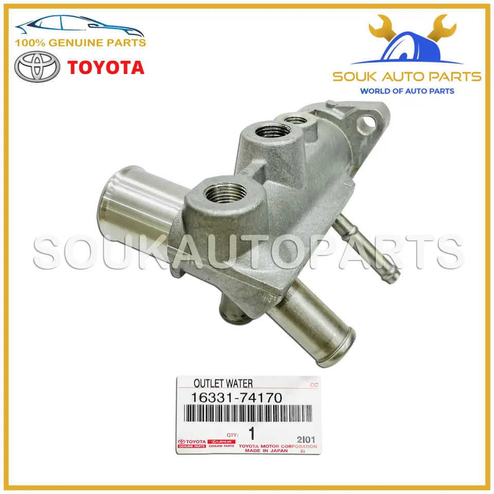 16331-74170 Genuine Toyota OUTLET WATER PIPE 3S 4S 5S-FE CAMRY CELICA RAV4