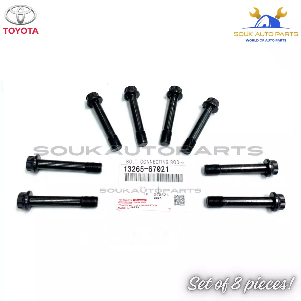13265-67021 x8 Genuine Toyota BOLT, CONNECTING ROD 1326567021 OEM