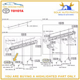 51085-60010 Genuine Toyota SIDE STEP, BRACKET NO.1 ASSY RH/LH 5108560010 OEM