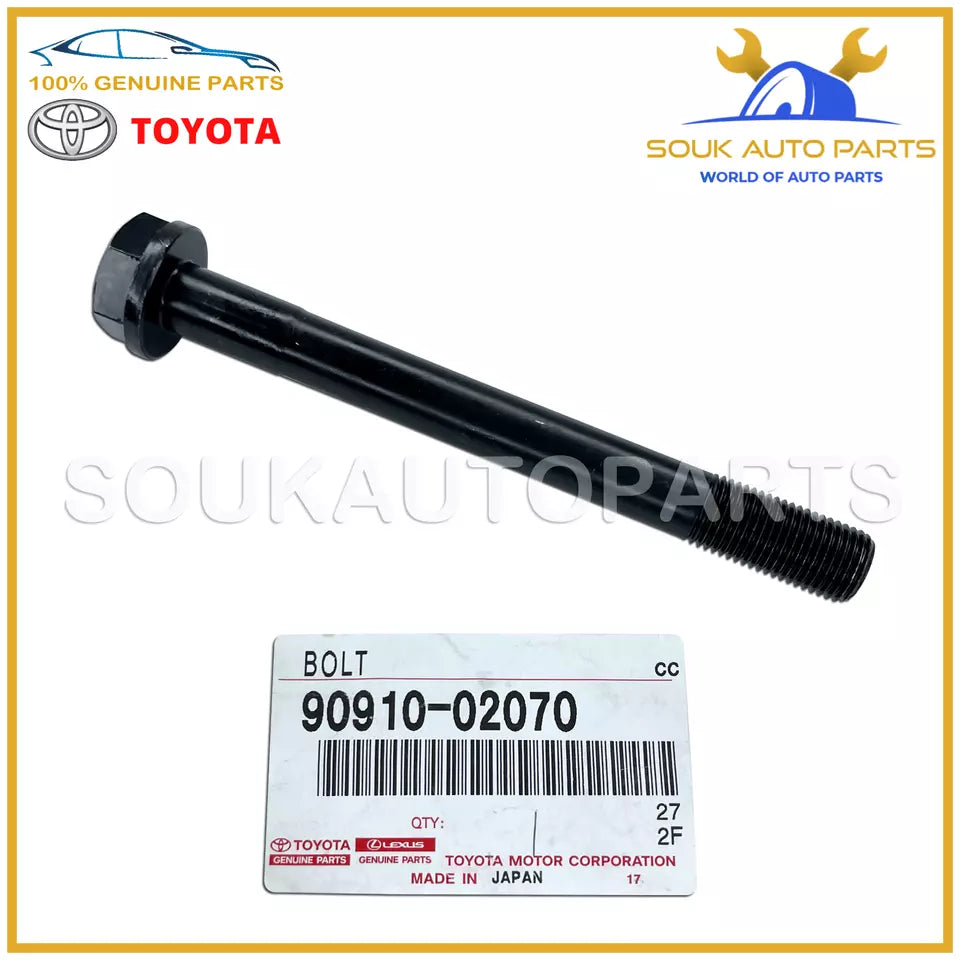 90910-02070 Genuine Toyota HEAD BOLT SET 2H 12H-T (26 Pc) 9091002070 LC VAN