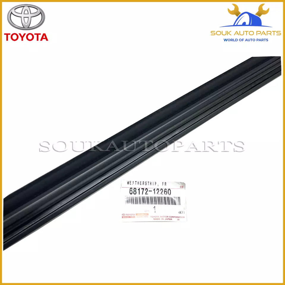68172-12260 Genuine Toyota WEATHERSTRIP, FR DOOR GLASS, INNER LH 6817212260 OEM