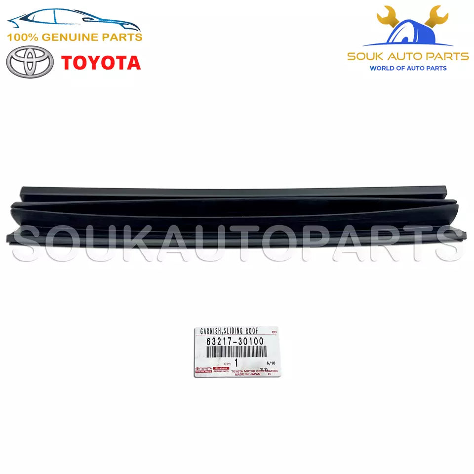 63217-30100 Genuine Toyota GARNISH SLIDING ROOF SIDE, RH 6321730100 OEM CROWN