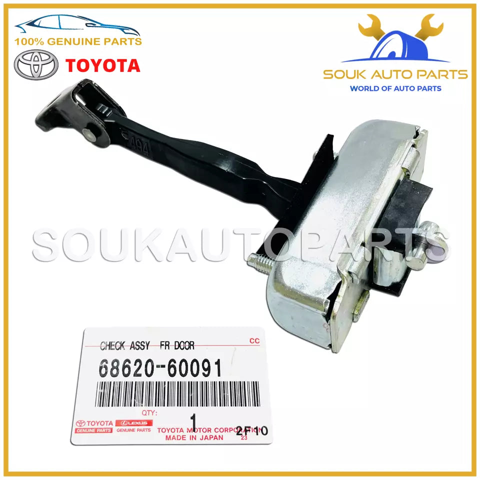 68620-60091 Genuine Toyota CHECK ASSY, FRONT DOOR, LH 6862060091 OEM