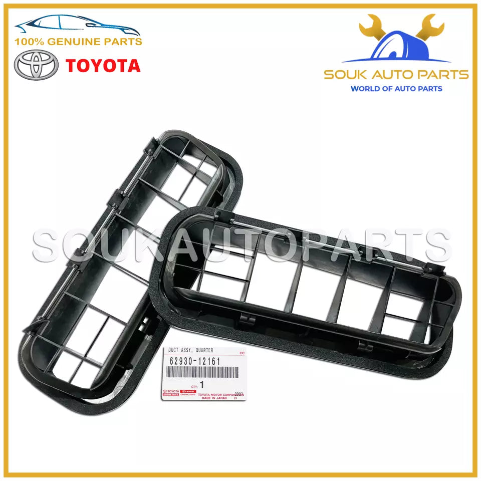 62930-12161 Genuine Toyota QUARTER VENT DUCT SET (2Pcs) RH/LH OEM Lexus IS300
