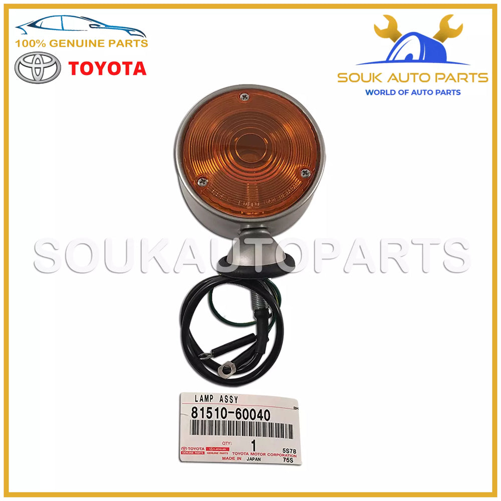81510-60040 Genuine Toyota FRONT TURN SIGNAL LIGHT Land Cruiser FJ40