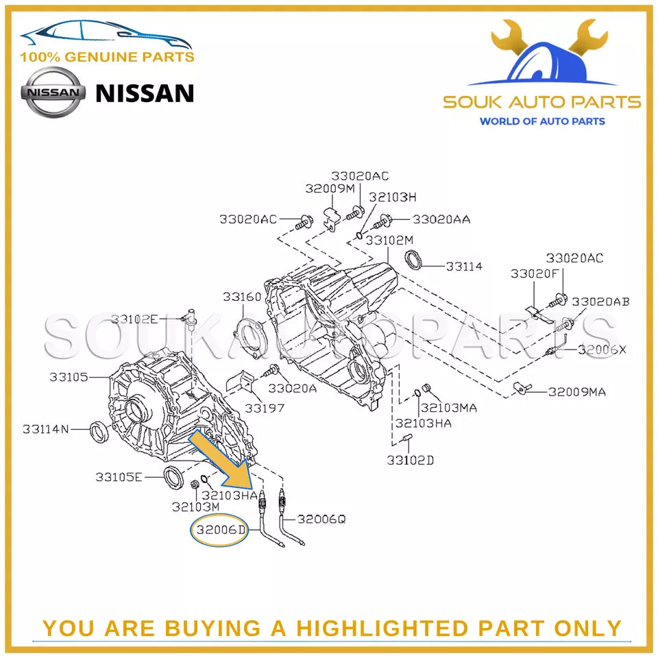 32006-8S01A NISSAN GENUINE SWITCH ASSY-4WD 320068S01A OEM