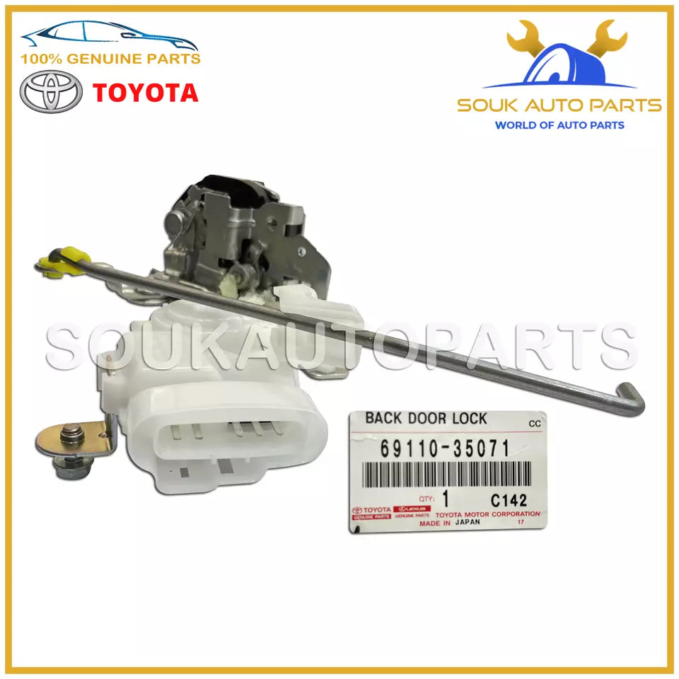 69110-35071 Genuine Toyota BACK DOOR LOCK W/MOTOR ASSY 1GR-FE FJ CRUISER