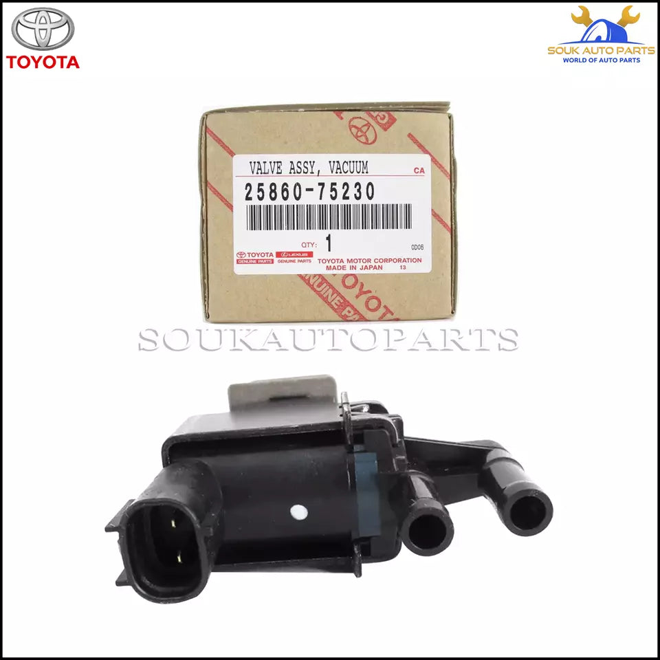 25860-75230 Genuine Toyota VALVE ASSY, VACUUM SWITCHING 2586075230 OEM