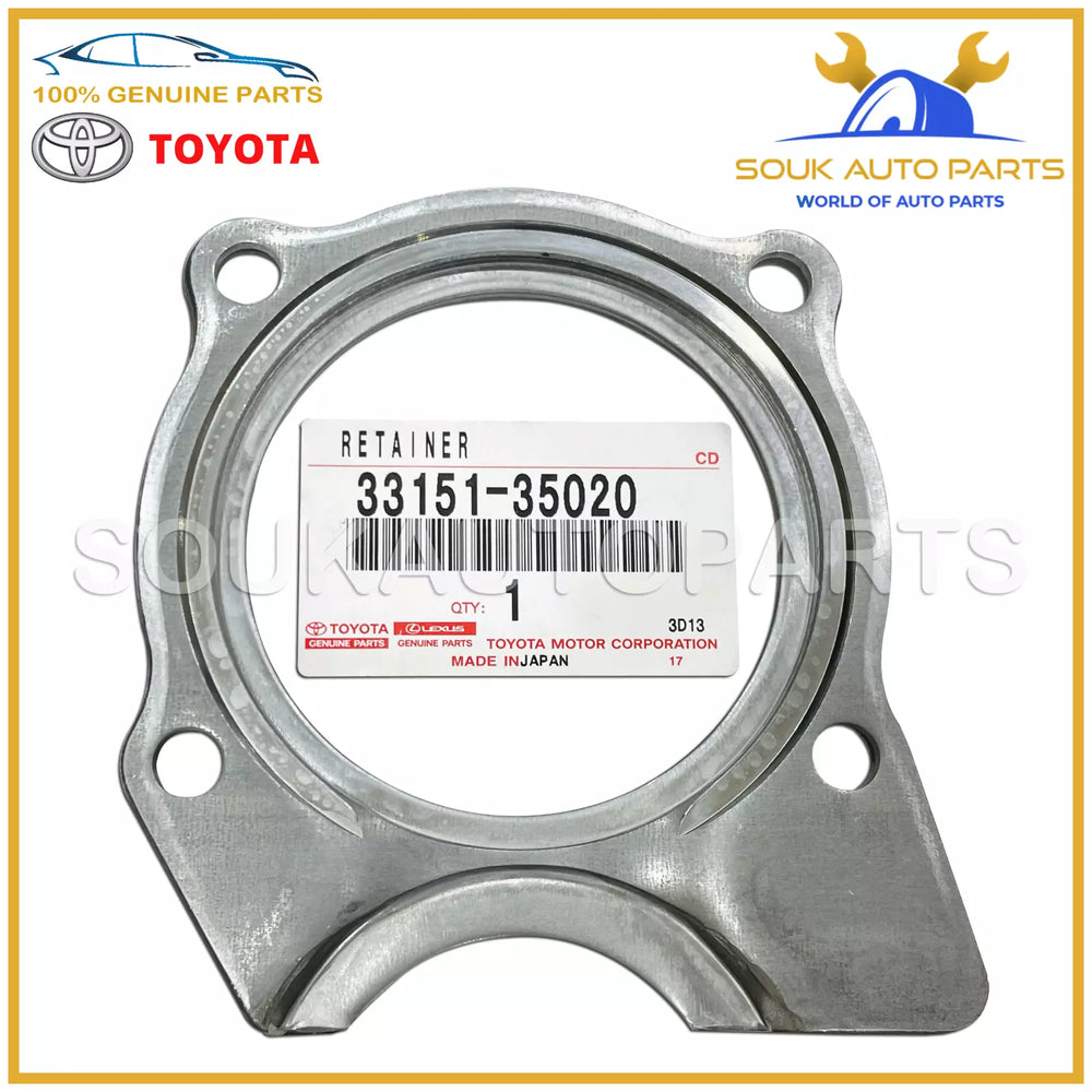 33151-35020 Genuine Toyota RETAINER, OUTPUT SHAFT R BEARING (MTM) 3315135020 OEM