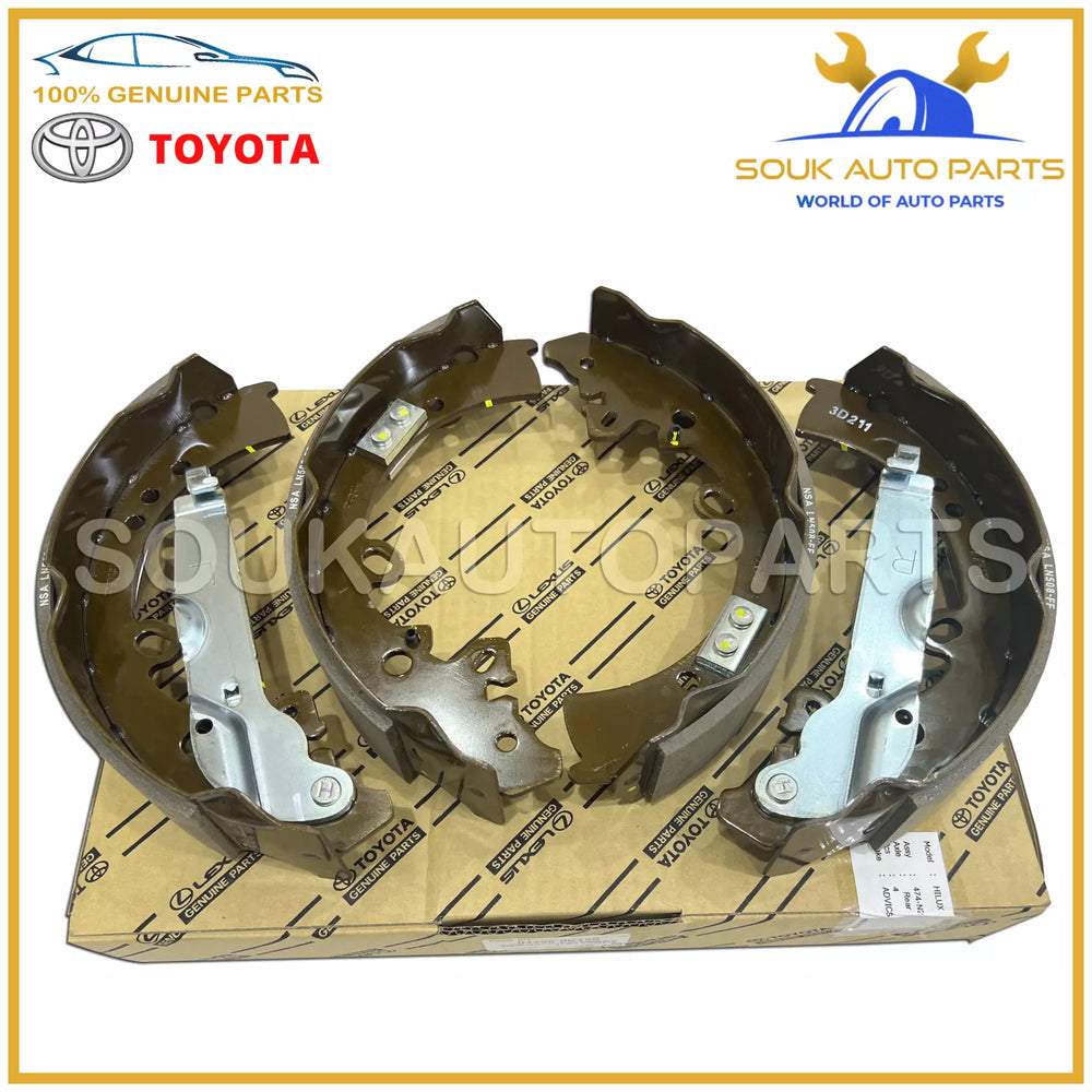 04495-0K120 Genuine Toyota SHOE KIT, REAR BRAKE 044950K120 OEM