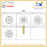 4260B-60180 Genuine Toyota ORNAMENT SUB-ASSY, WHEEL HUB 4260B60180 OEM