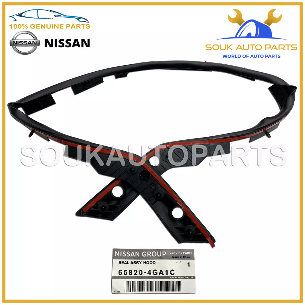 65820-4GA1C Genuine Nissan SEAL ASSY HOOD Infiniti Q50 Q50L