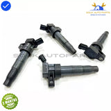 27300-3F100 Genuine IGNITION COIL SET OF 4 Pcs Hyundai Genesis SANTA Kia UF611