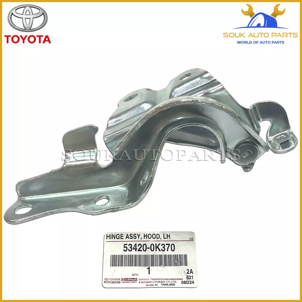 53420-0K370 Genuine Toyota HINGE ASSY HOOD LH 534200K370 OEM FORTUNER HILUX