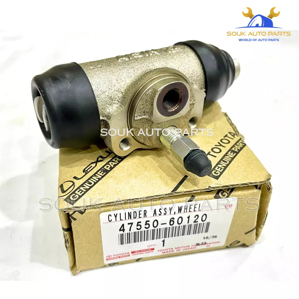 47550-60120 Genuine Toyota CYLINDER ASSY, RR WHEEL BRAKE (FRONT OR UPPER), RH/LH