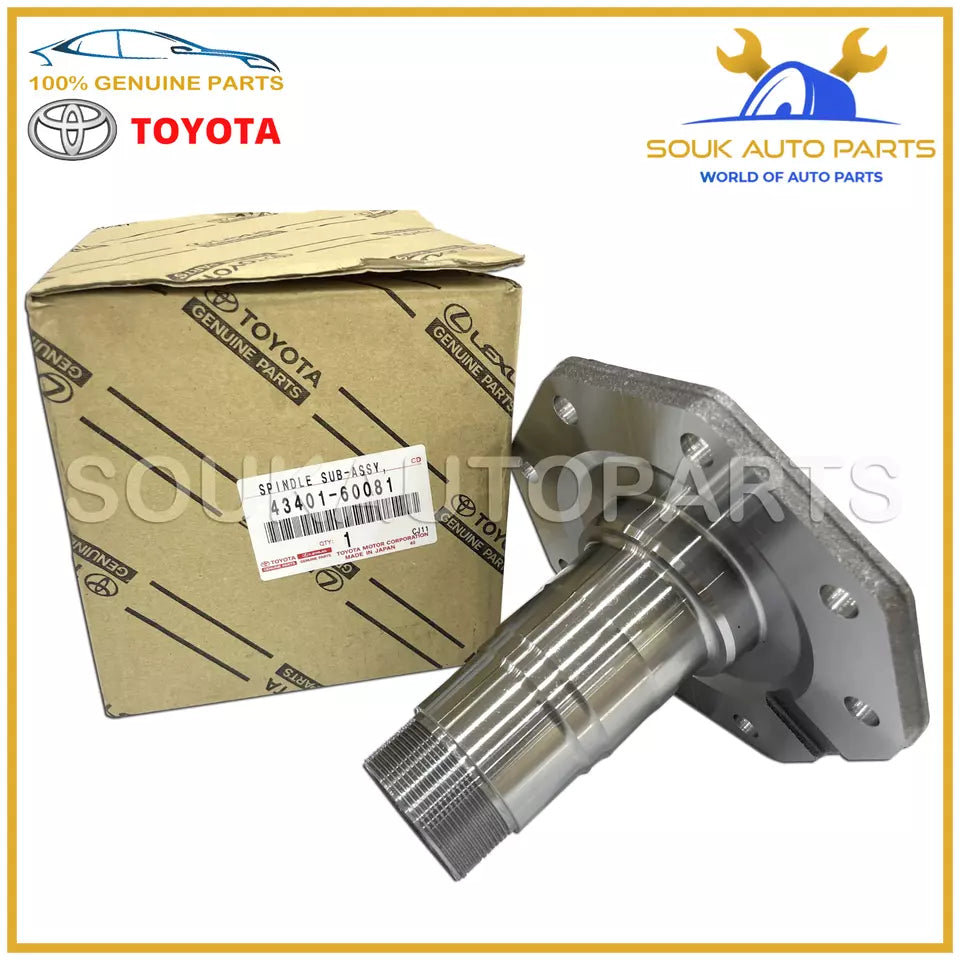 43401-60081 Genuine Toyota SPINDLE SUB-ASSEMBLY, STEERING KNUCKLE 4340160081 OEM