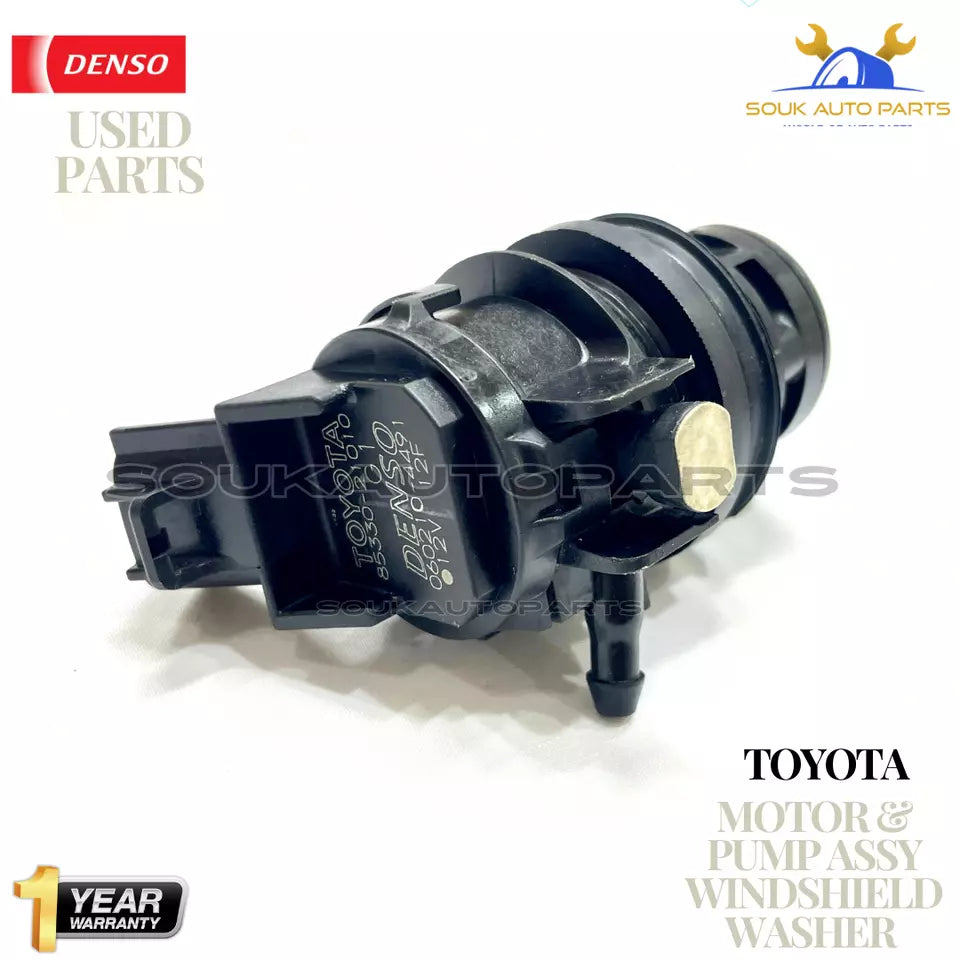 USED Genuine Toyota MOTOR &amp; PUMP ASSY WINDSHIELD WASHER For Camry 4Runner RAV4