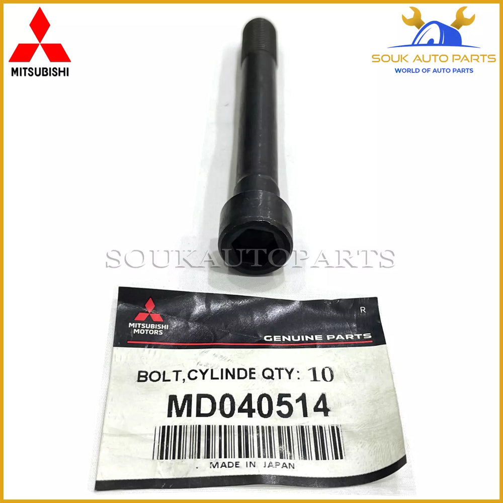 MD040514 Genuine Mitsubishi HEAD BOLT SET 4D56T 8V (18Pcs) PAJERO L200 LANCER