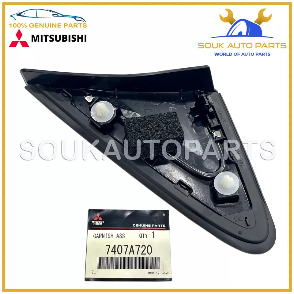 7407A720 Genuine Mitsubishi GARNISH, FRONT PILLAR, RH OEM ECLIPSE CROSS
