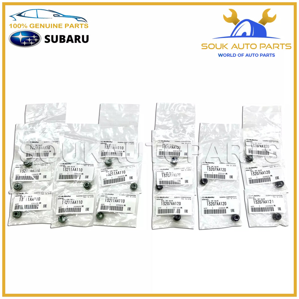 13211AA110 &amp; 13207AA120 Genuine Subaru VALVE STEM SEALS EXHAUST INTAKE EJ20 EJ25