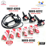 Toyota OEM IGNITION COIL, SPARK PLUGS & WIRES SET LC PRADO GRANVIA T100