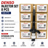 8 x Denso OEM Fuel Injector 23670-51031 095000-9780 Toyota Land Cruiser V8 1VD