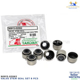 8x 90913-02062 Engine Valve Stem Oil Seal Set 8Pcs Fits Toyota Lexus 2.2L 3.0L
