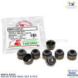 8x 90913-02101 Engine Valve Stem Oil Seal Set 1MZ 1ZZ-FE Fits Toyota Lexus 1.8L 2.4L 2.7L