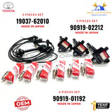 Toyota OEM IGNITION COIL, SPARK PLUGS & WIRES SET LC PRADO GRANVIA T100