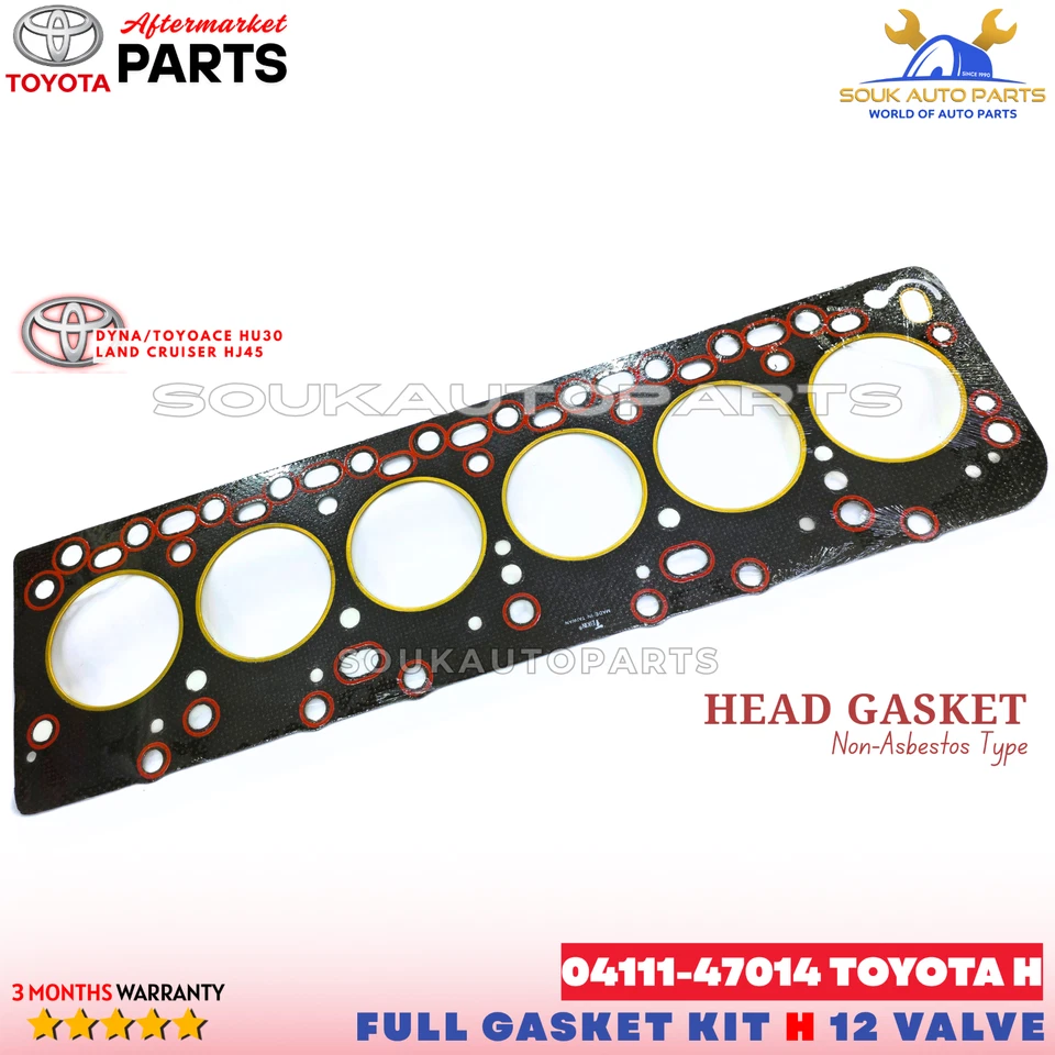 04111-47014 FULL GASKET KIT TOYOTA H FOR DYNA TOYOACE HU30 LAND CRUISER HJ45 3.6