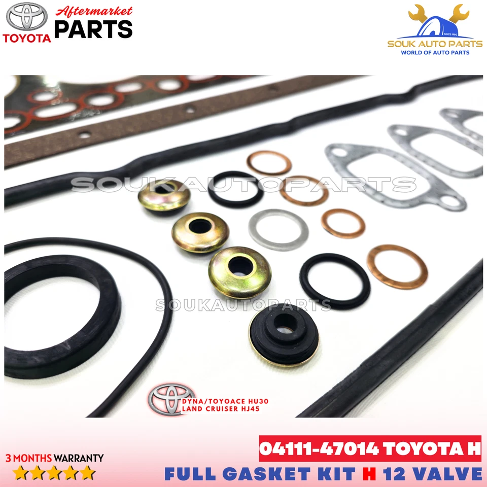 04111-47014 FULL GASKET KIT TOYOTA H FOR DYNA TOYOACE HU30 LAND CRUISER HJ45 3.6