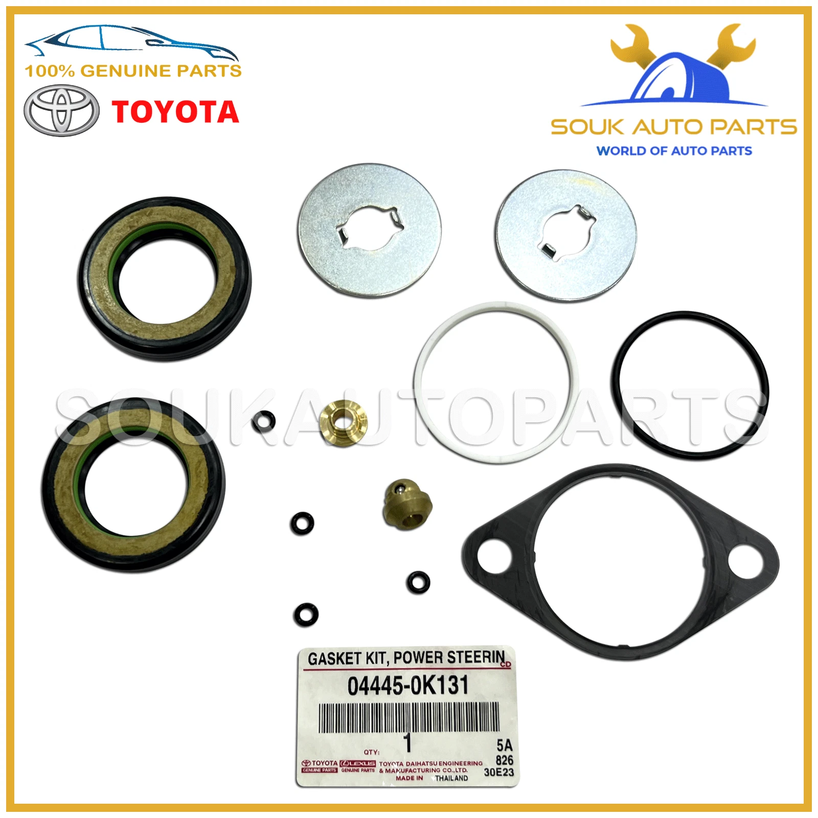 04445-0K131 Genuine Toyota GASKET KIT,POWER STEERING GEAR FOR RACK & PINION OEM